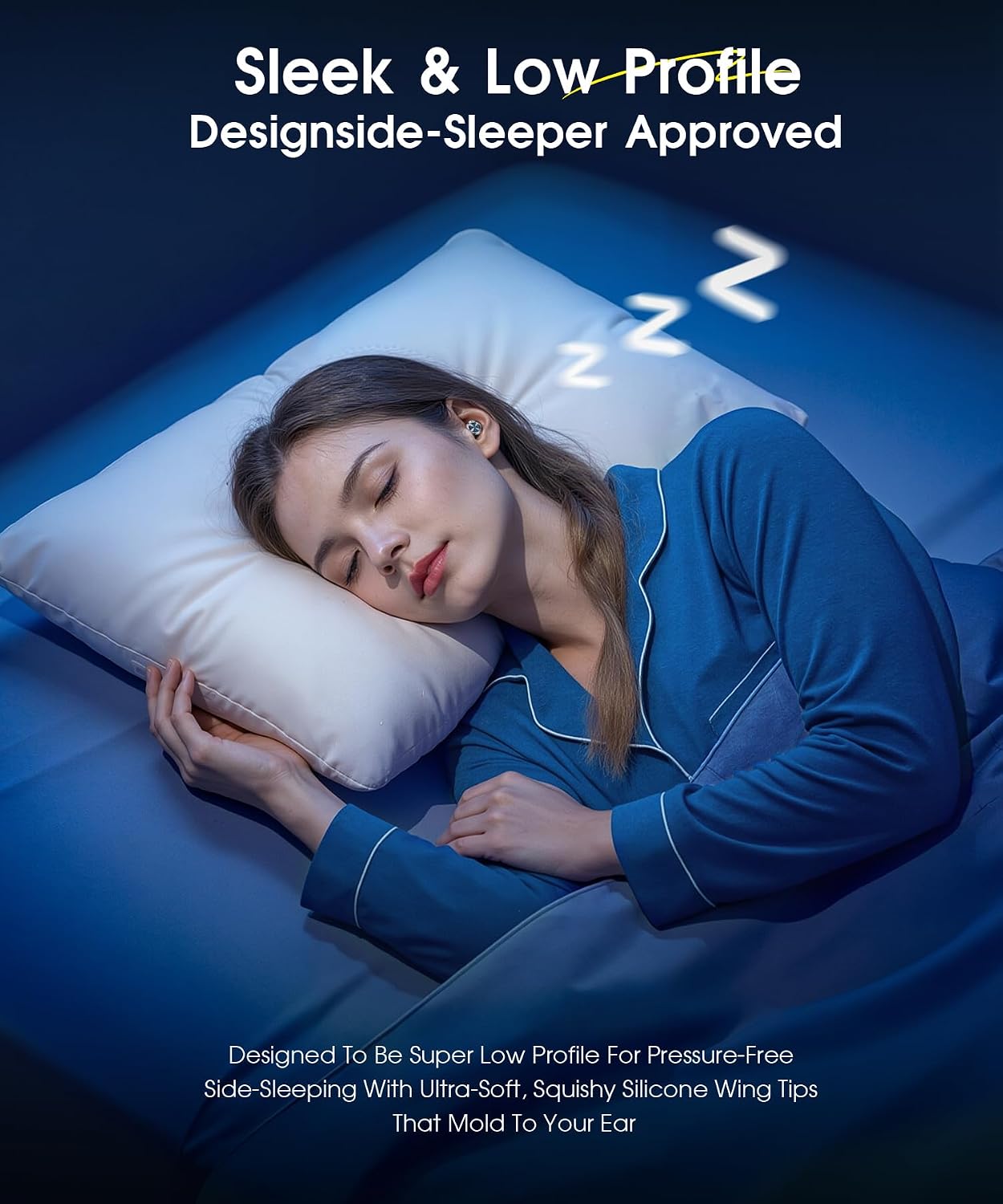 Adjustable Ear Plugs for Sleeping, 3 Noise Relief Modes (13-45 Db), Double-Layer Ultra-Soft Silicone Earplugs, Reusable Ear Plugs for Concerts, Deep Focus, Side Sleepers & Travel, 4 Size Eartips